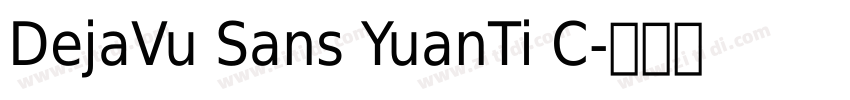 DejaVu Sans YuanTi C字体转换